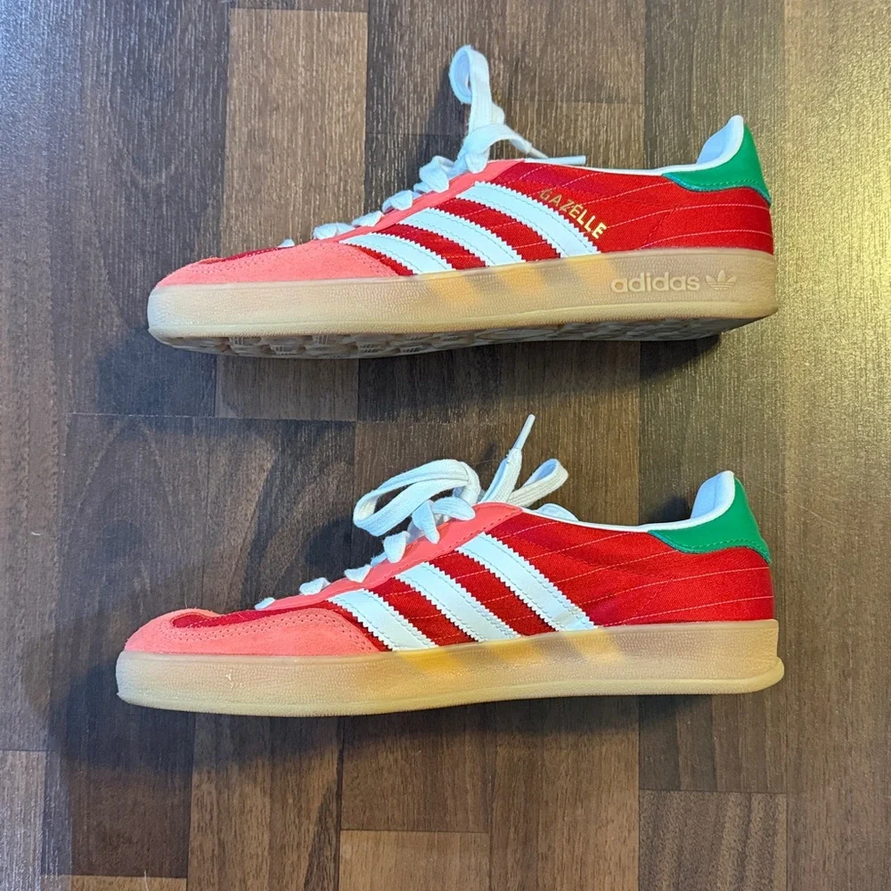 Adidas Gazelle pink, Red, White and green Sneakers - Picture 3 of 7